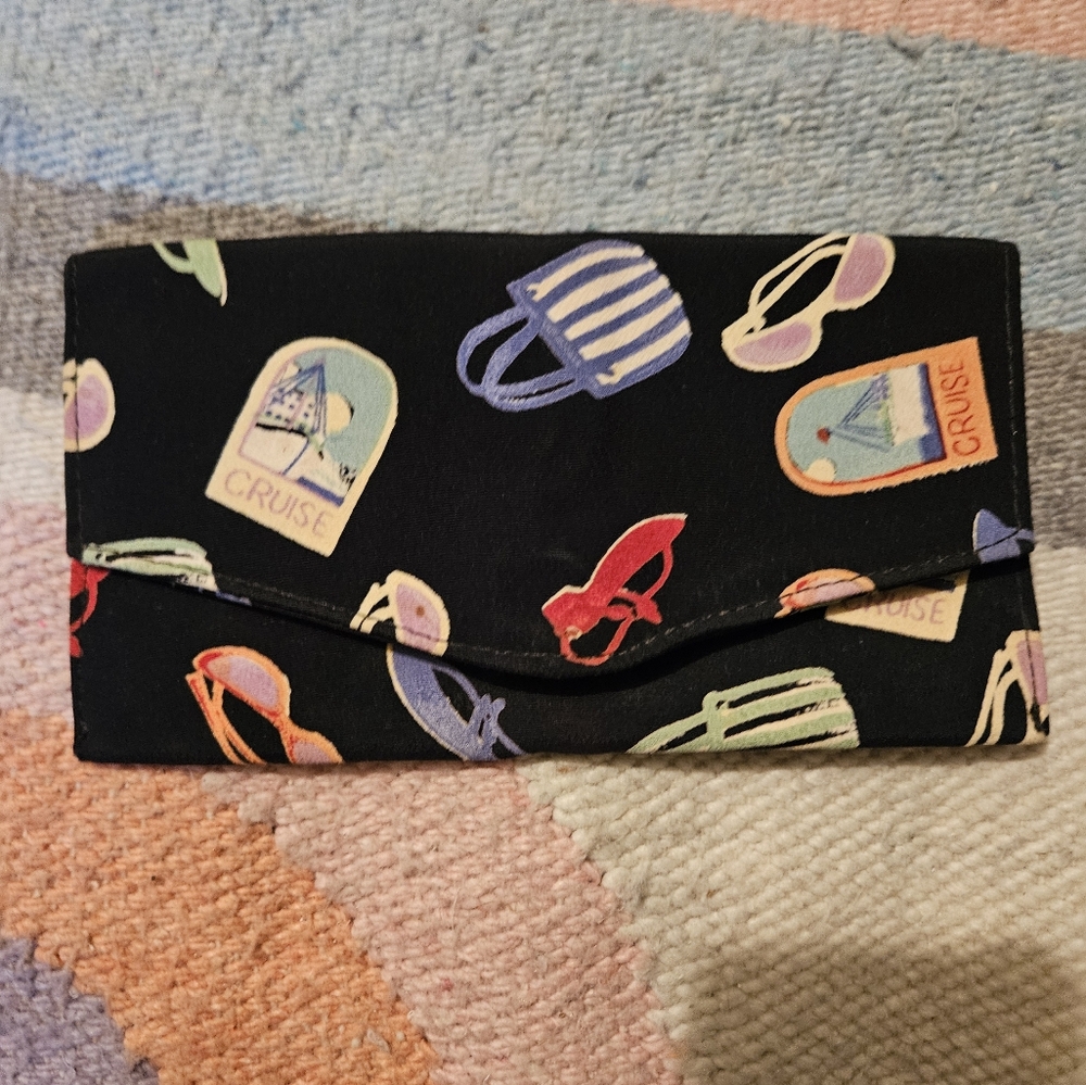 Sturdy Colorful beach scenes Billfold Wallet-Makeup Nails Hair -Tri fold…